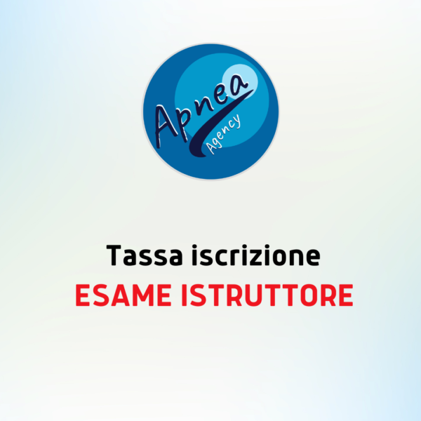 Tassa di iscrizione - Esame ISTRUTTORE